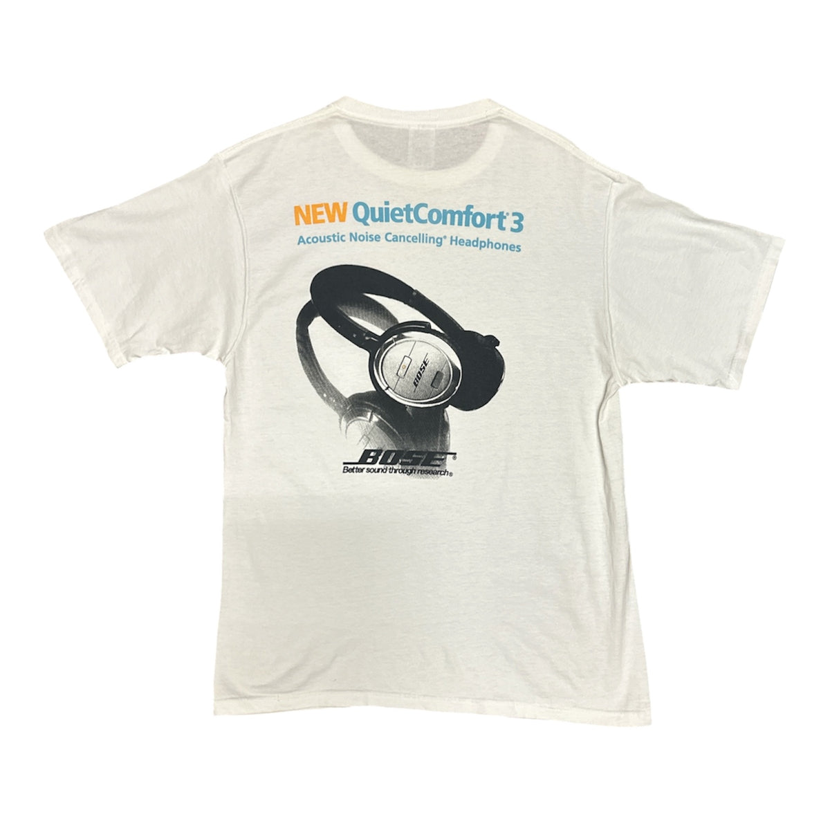 Vintage Bose QuietComfort 3 Noise Cancelling White Tshirt