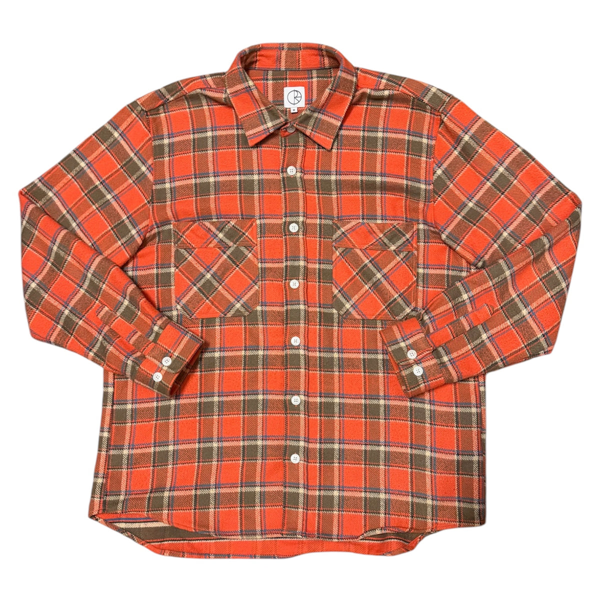 Polar Skate Co Orange Flannel Shirt