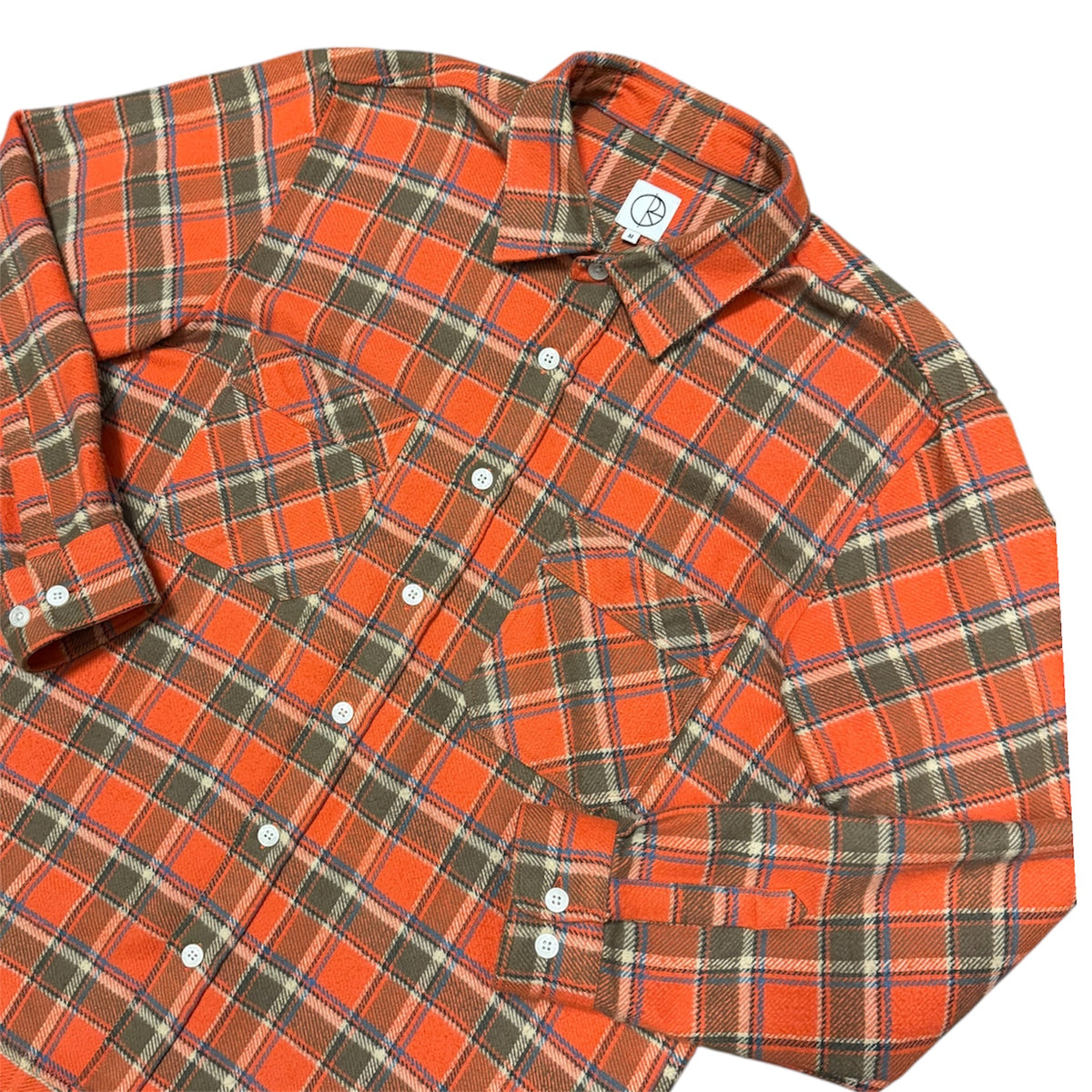 Polar Skate Co Orange Flannel Shirt