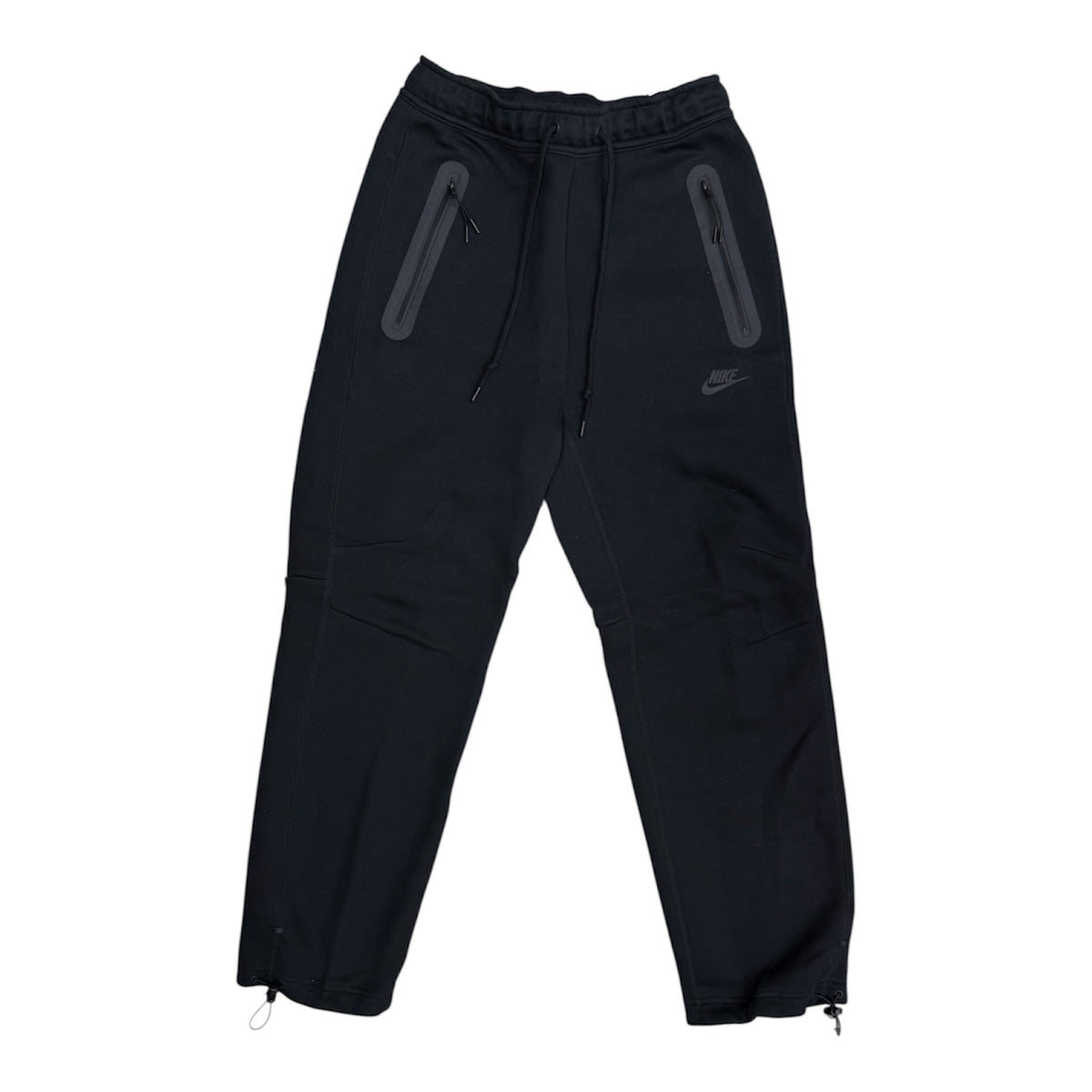Nike Tech Open-Hem Black Fleece Pants