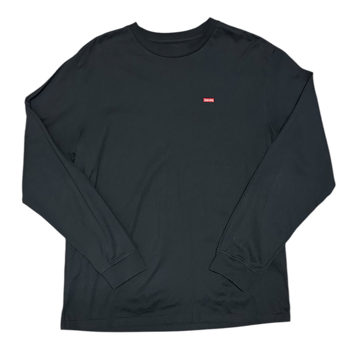 Supreme Small Box Logo Navy Long Sleeve Tshirt