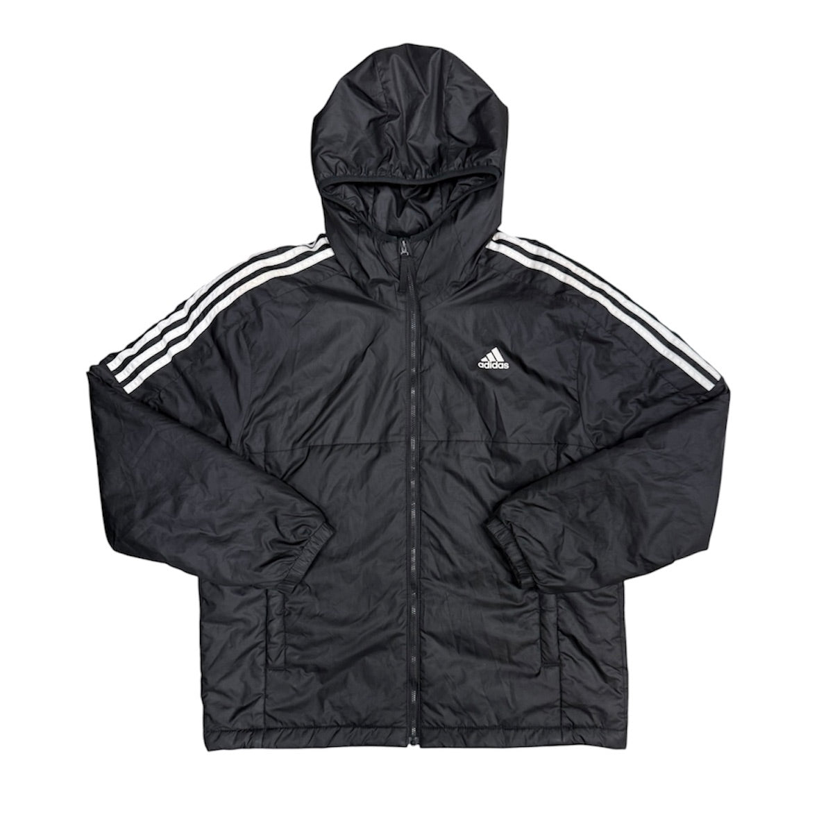 Adidas Essentials Insulated Black Hooded Jacket
