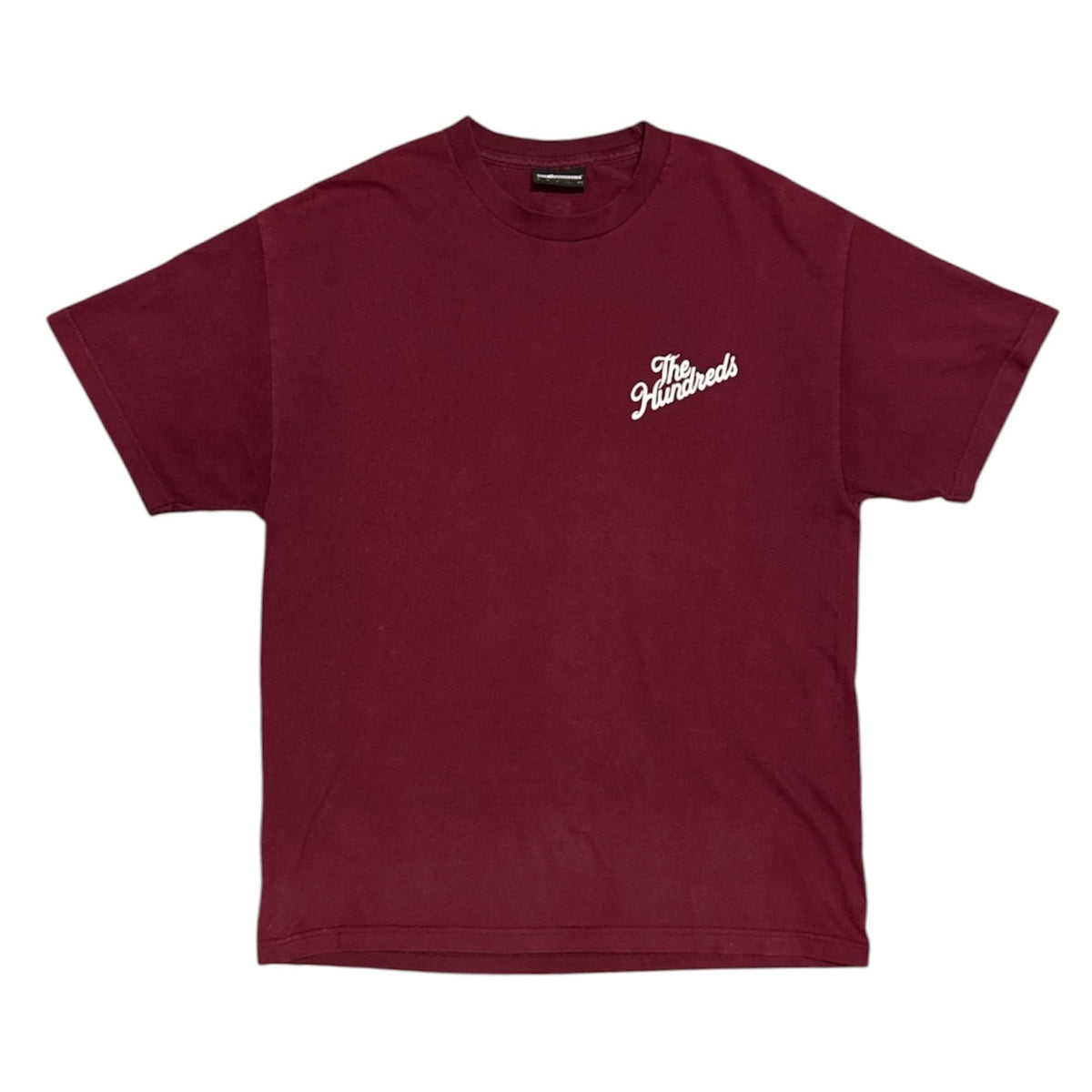 The Hundreds Small Script Burgundy Red Tshirt