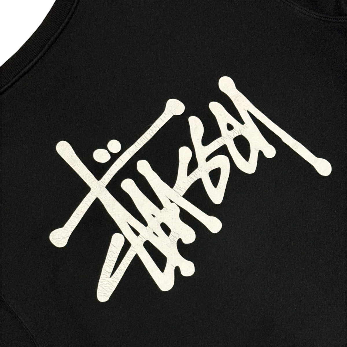 Stussy Logo Black Sweatshirt