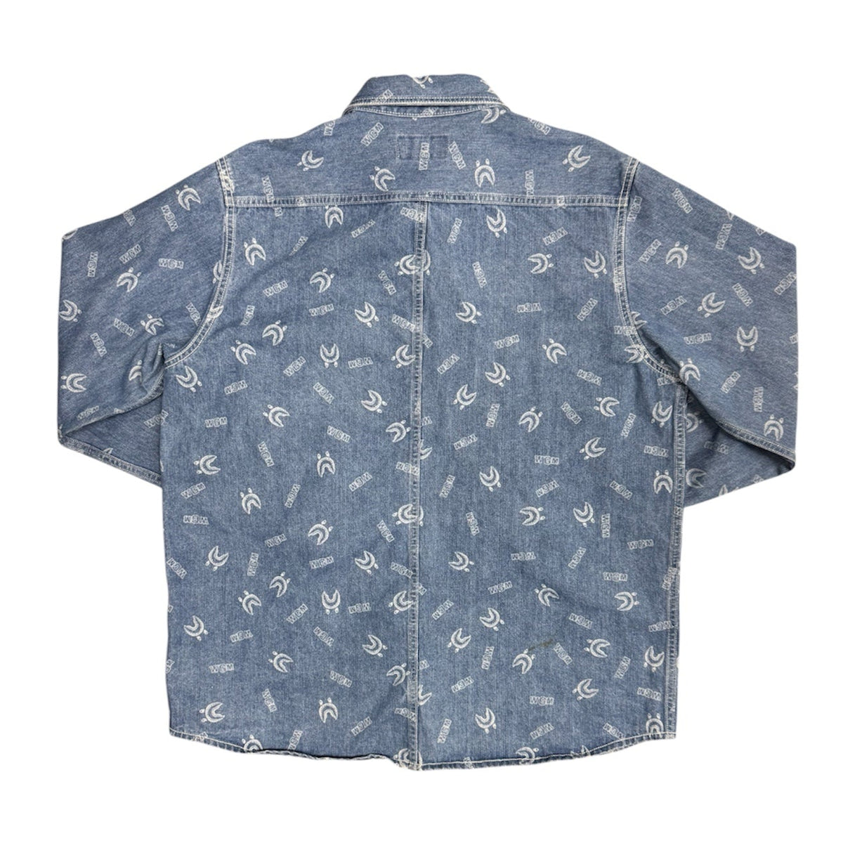 A Bathing Ape x WGM Monogram Denim Shirt