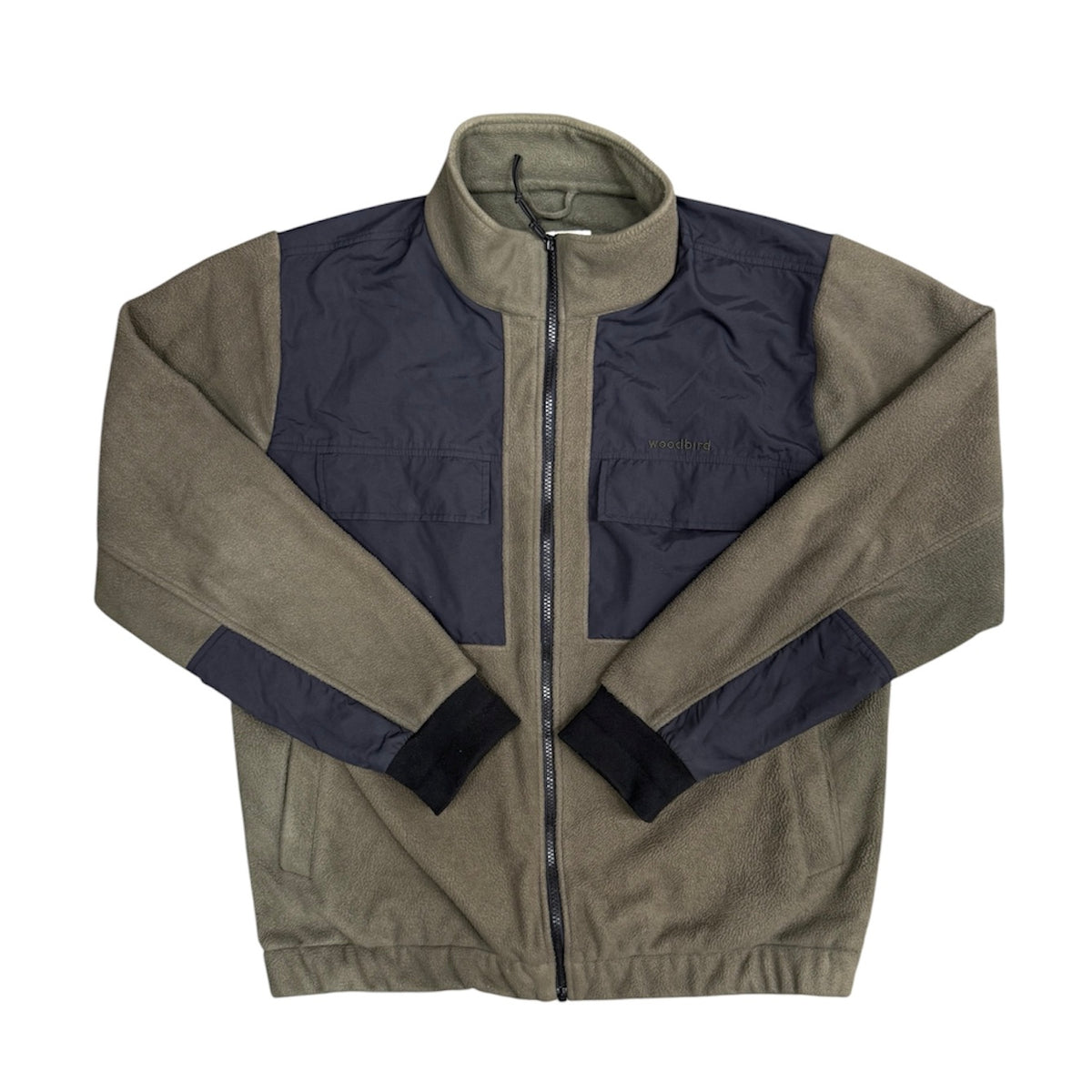Woodbird Green Black Fleece Jacket
