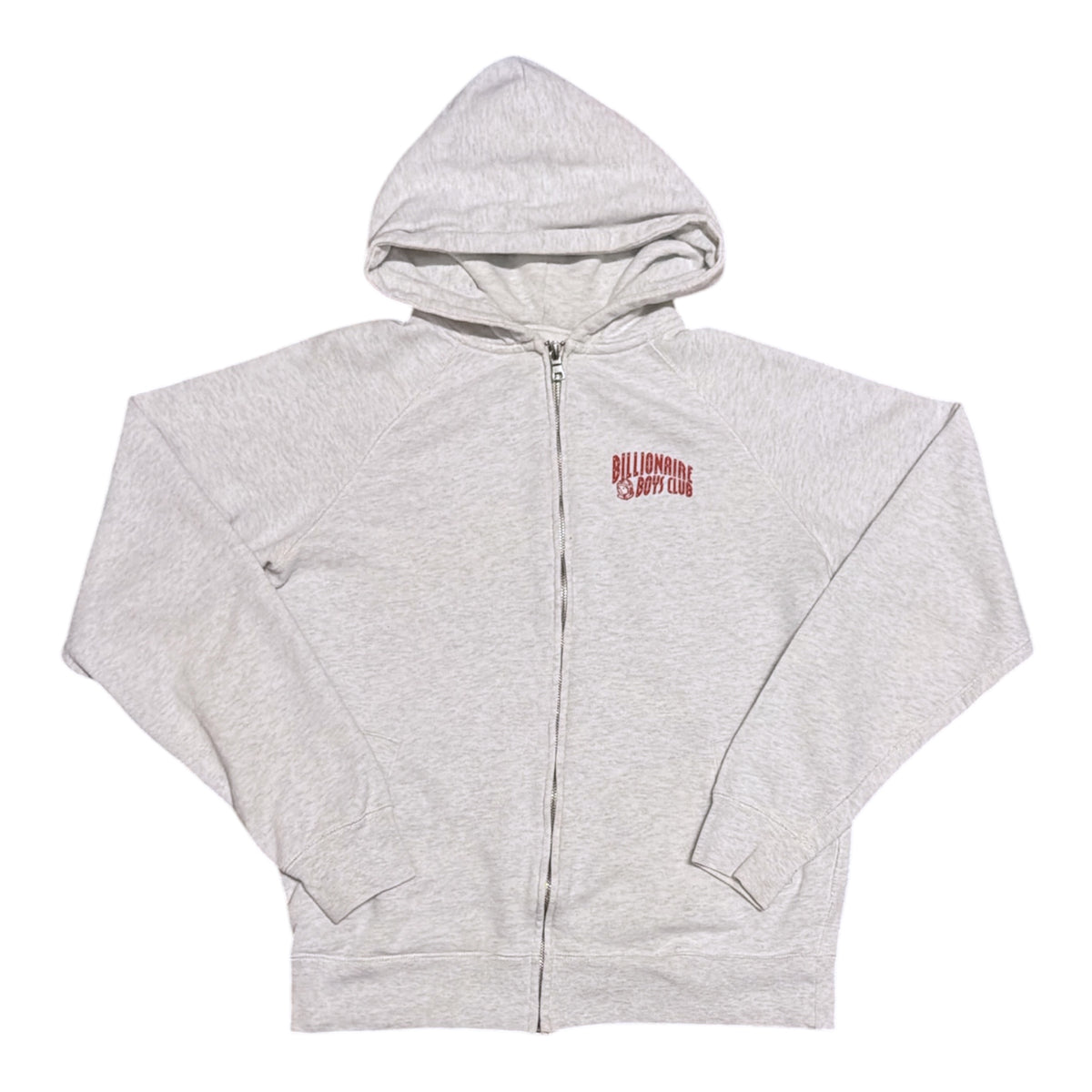 Billionaire Boys Club Small Arch Logo Grey Full Zip Hoodie