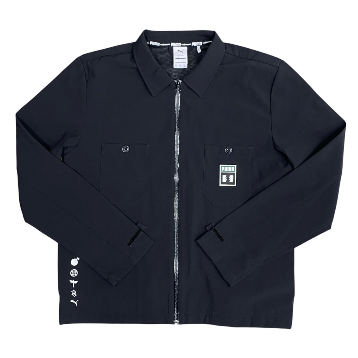 Puma x The Hundreds Black Full Zip Wind Jacket