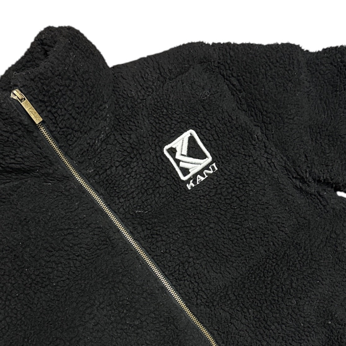 Karl Kani Black Sherpa Puffer Jacket