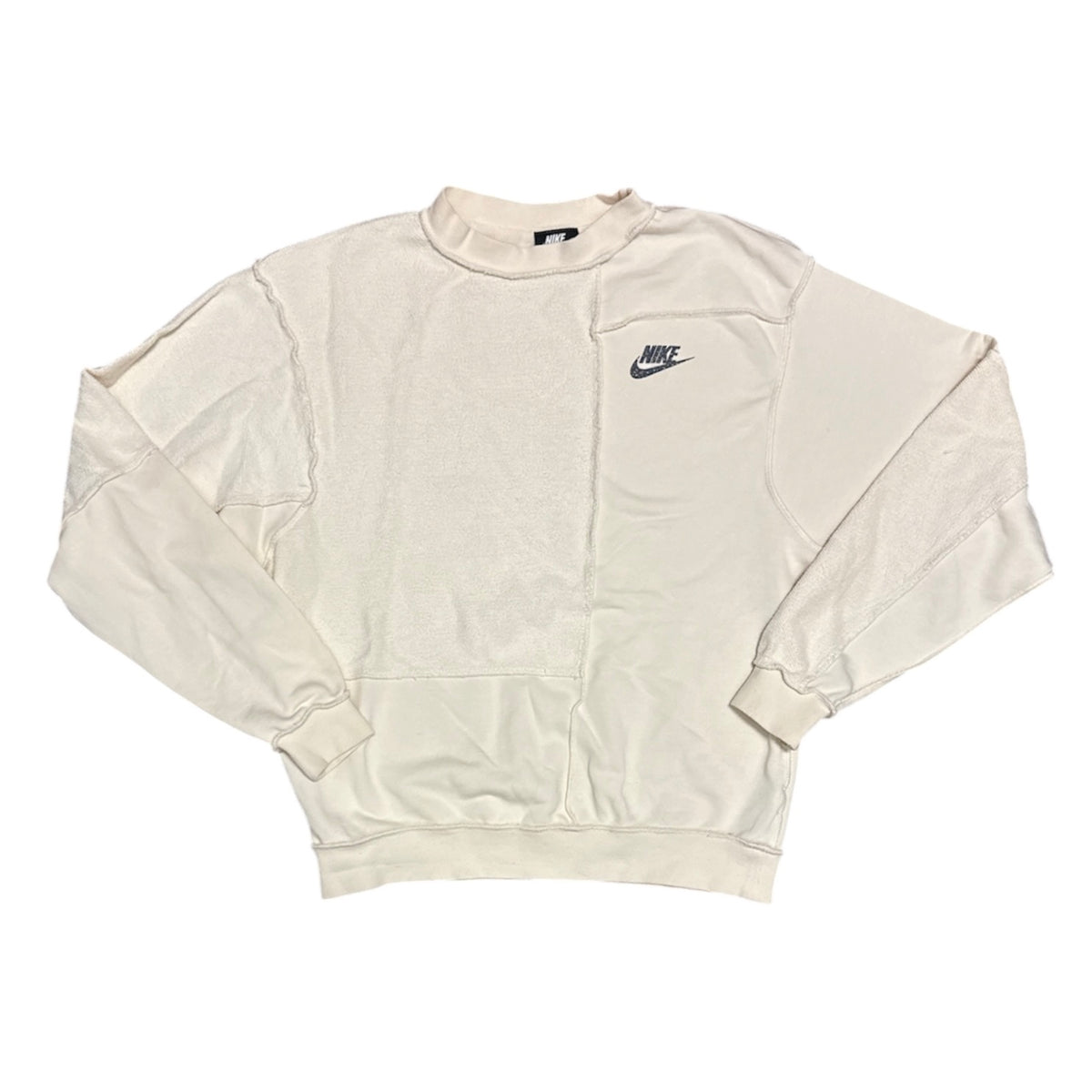 Nike Reverse Patched Cream Sweatshirt