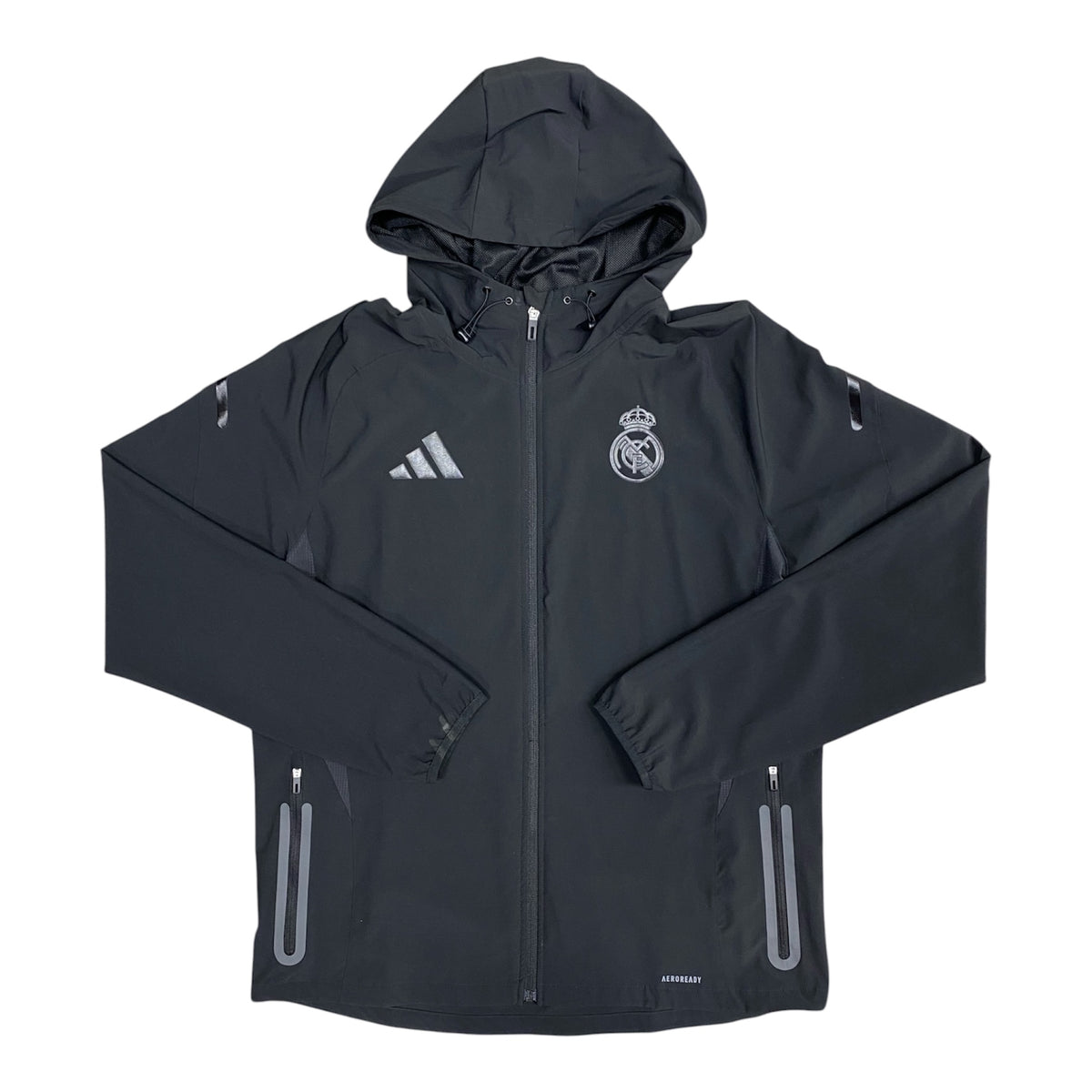 Adidas Real Madrid Tiro 25 Pro Vis Tech Black Travel Jacket