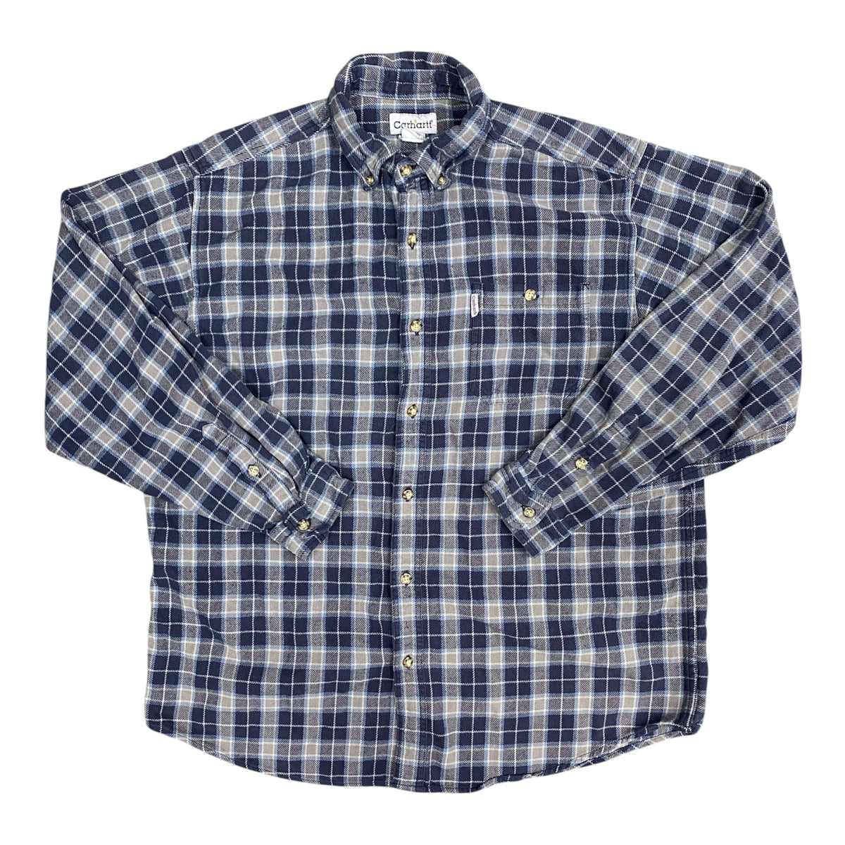 Carhartt Grey Navy Flannel Shirt