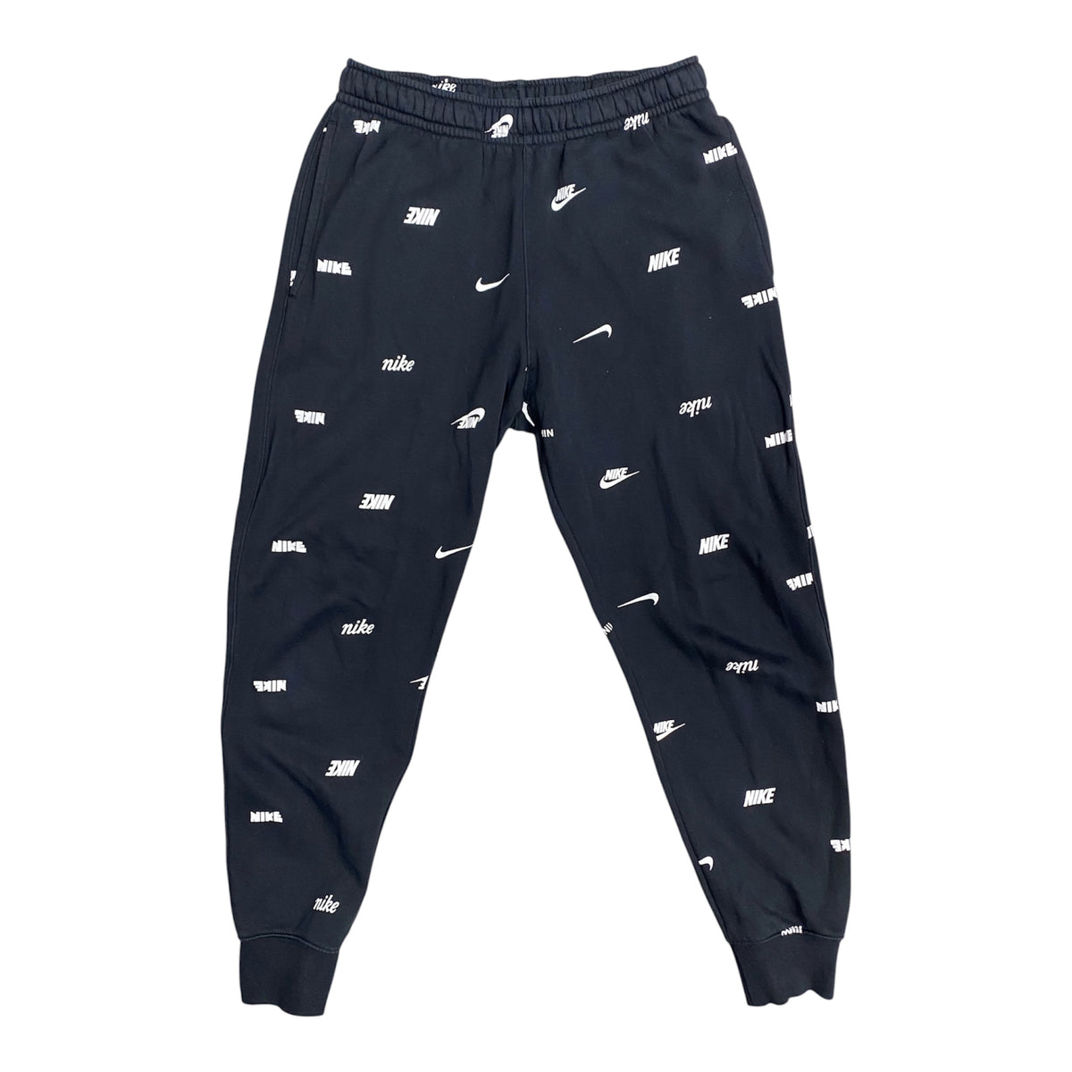 Nike Sportswear Club Black White Allover Print Sweatpants