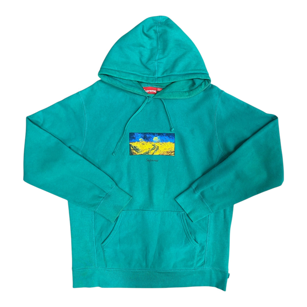 Supreme SS17 Van Gogh Green Field Hoodie