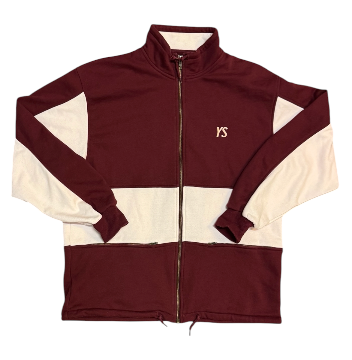 Yardsale Burgundy Zip Up Track Top