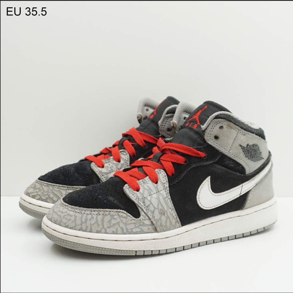 Jordan 1 Mid SE Elephant Print (GS)