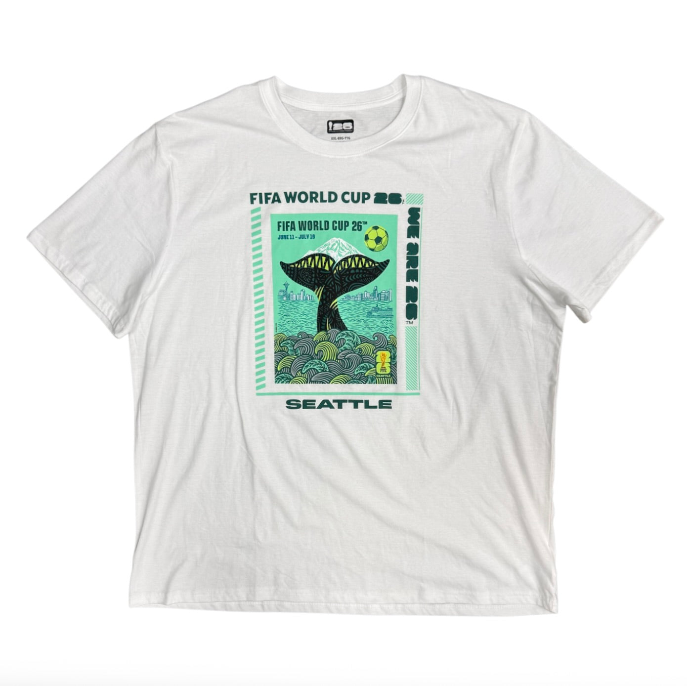 FIFA World Cup 2026 Seattle White Green Tshirt