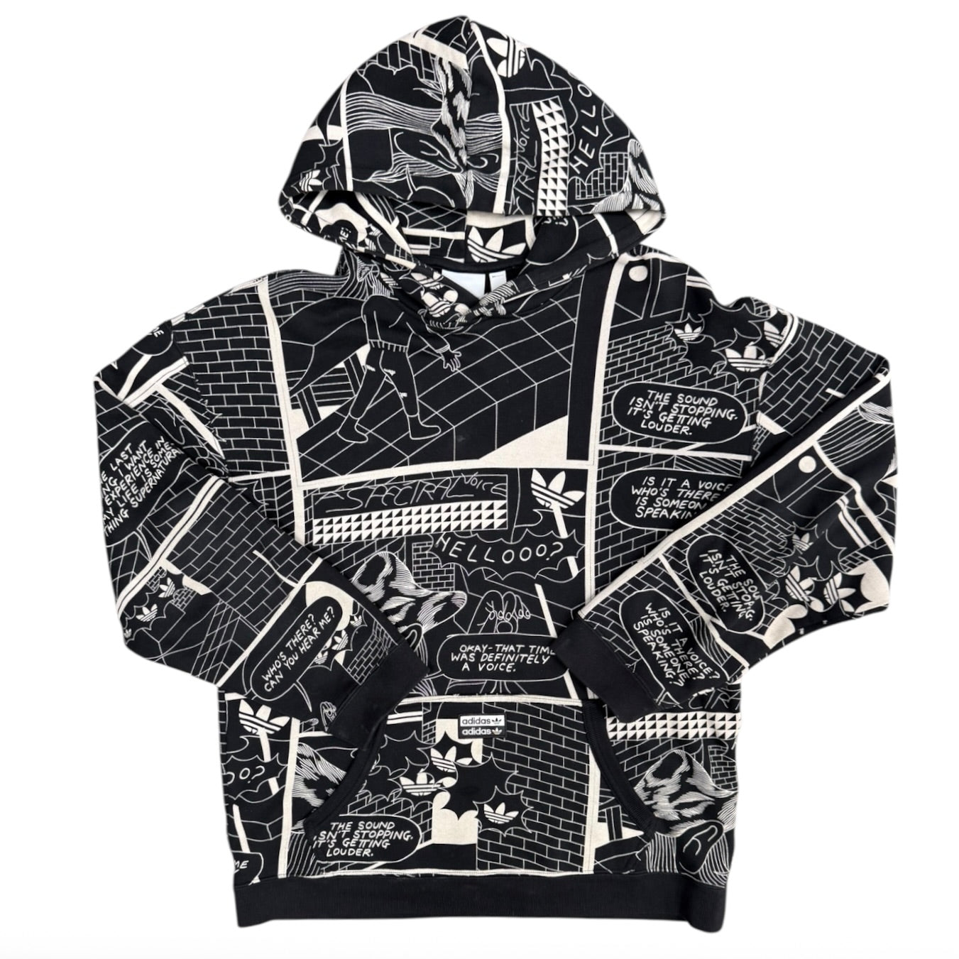 Adidas R.Y.V Graphic Black White Hoodie