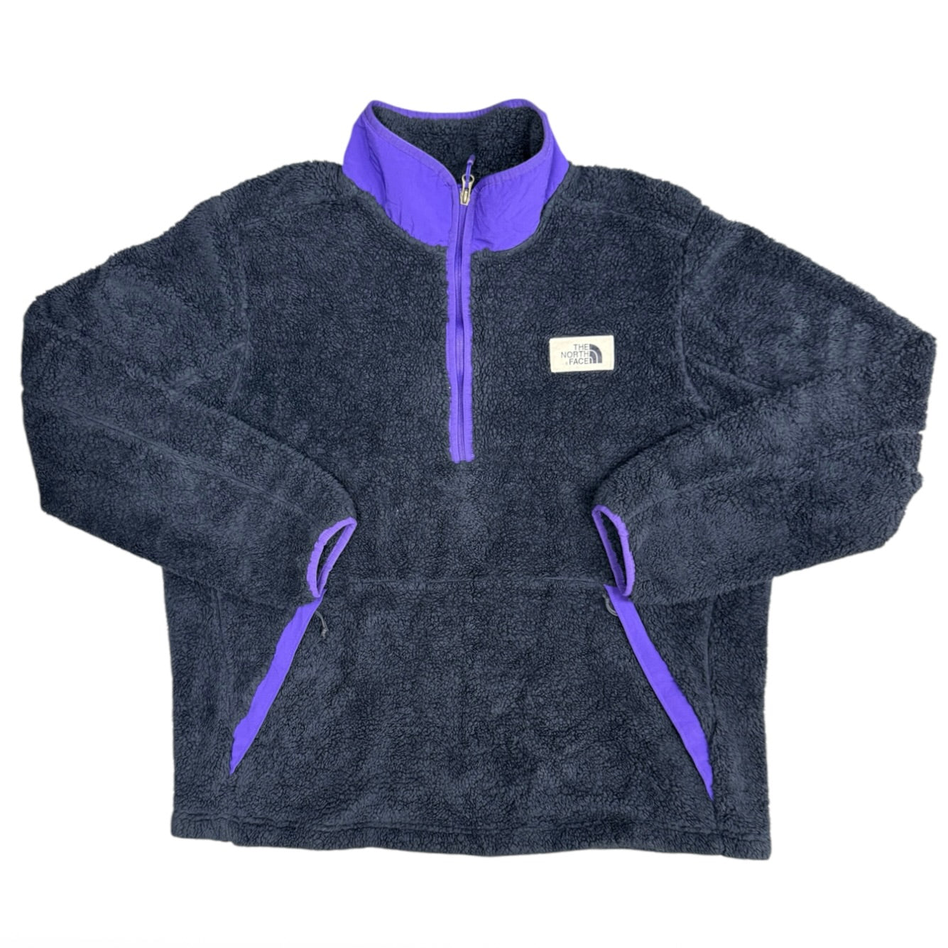 The North Face Navy Purple Fleece Half Zip