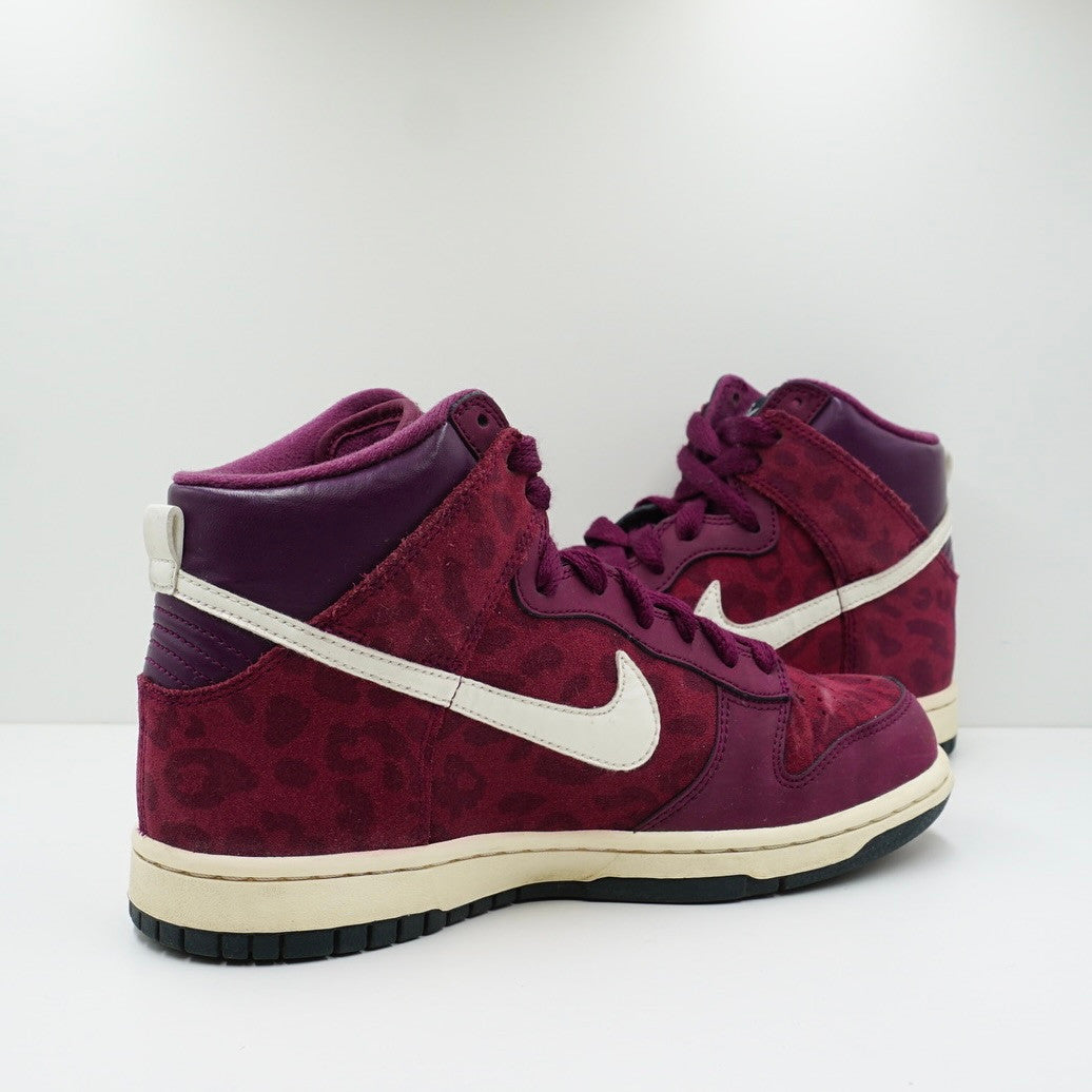 Nike Dunk High Bordeaux Leopard (W)