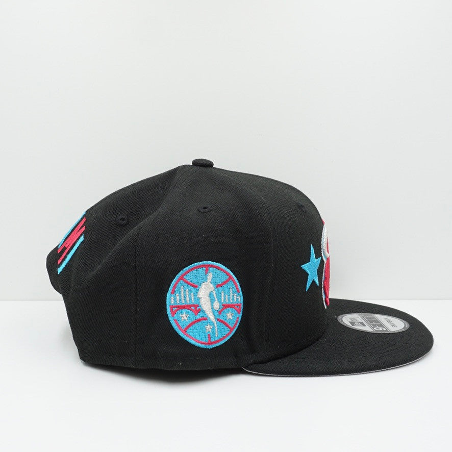 New Era Miami Heat Logo Snapback Cap