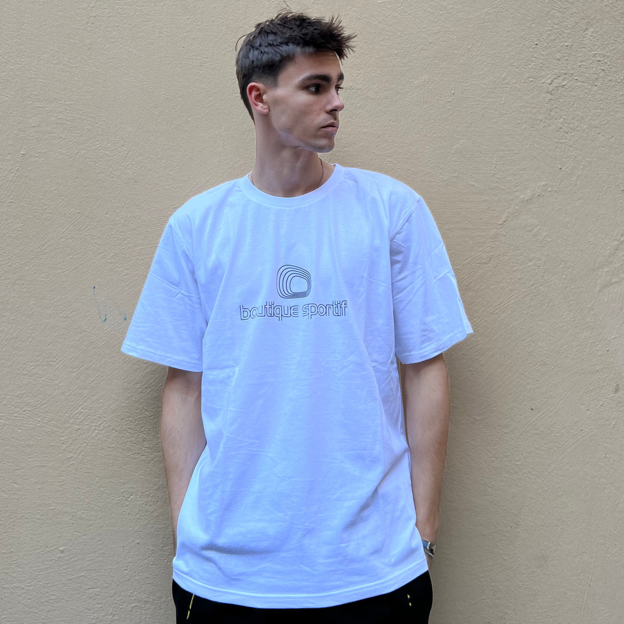 Boutique Sportif Stockholm White Black Tshirt