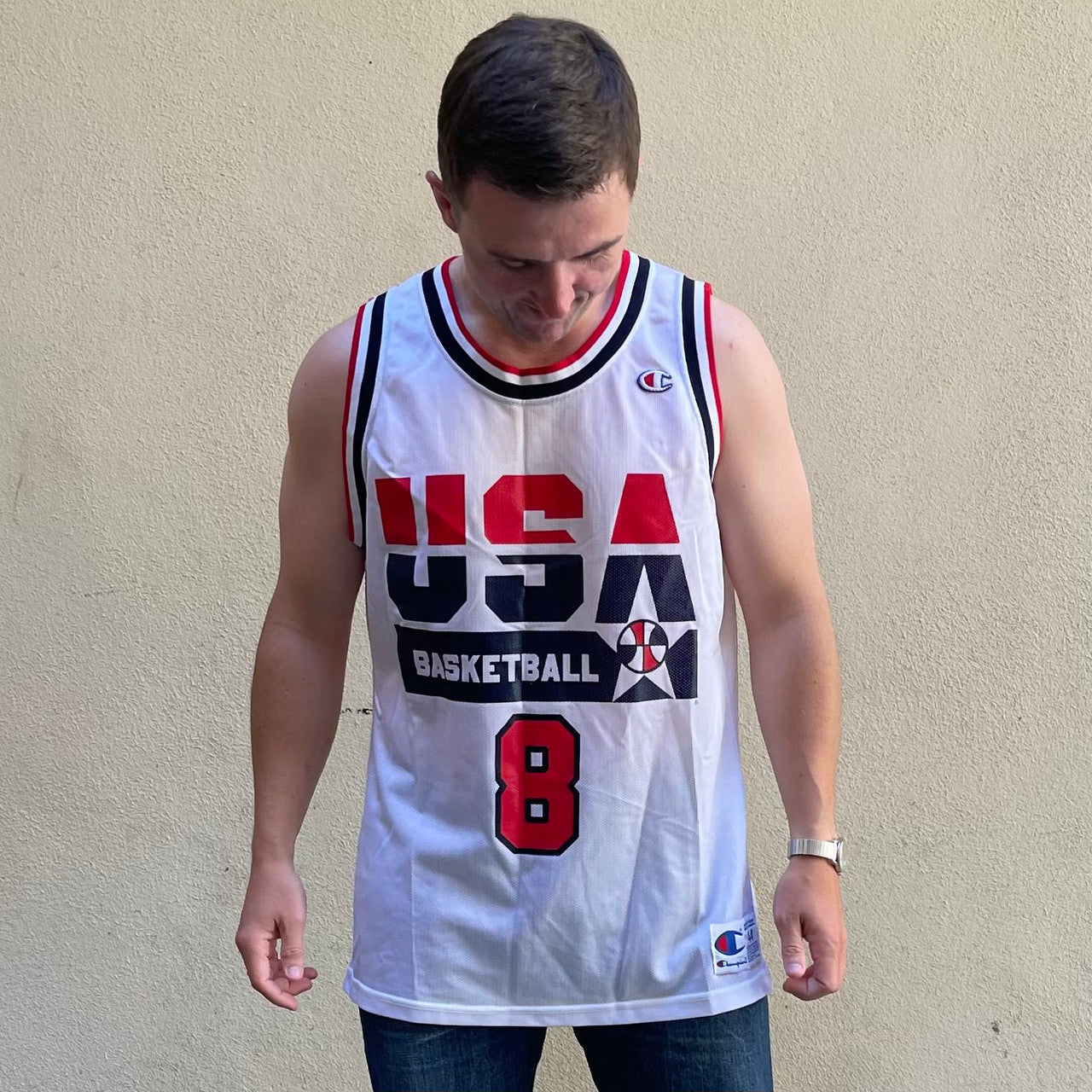 Vintage Champion Team USA Scottie Pippen Jersey