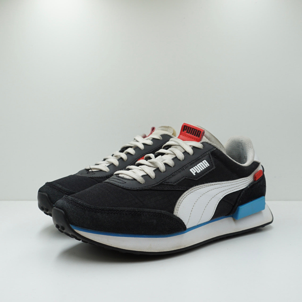 Puma Future Rider Play On Black Red Blue