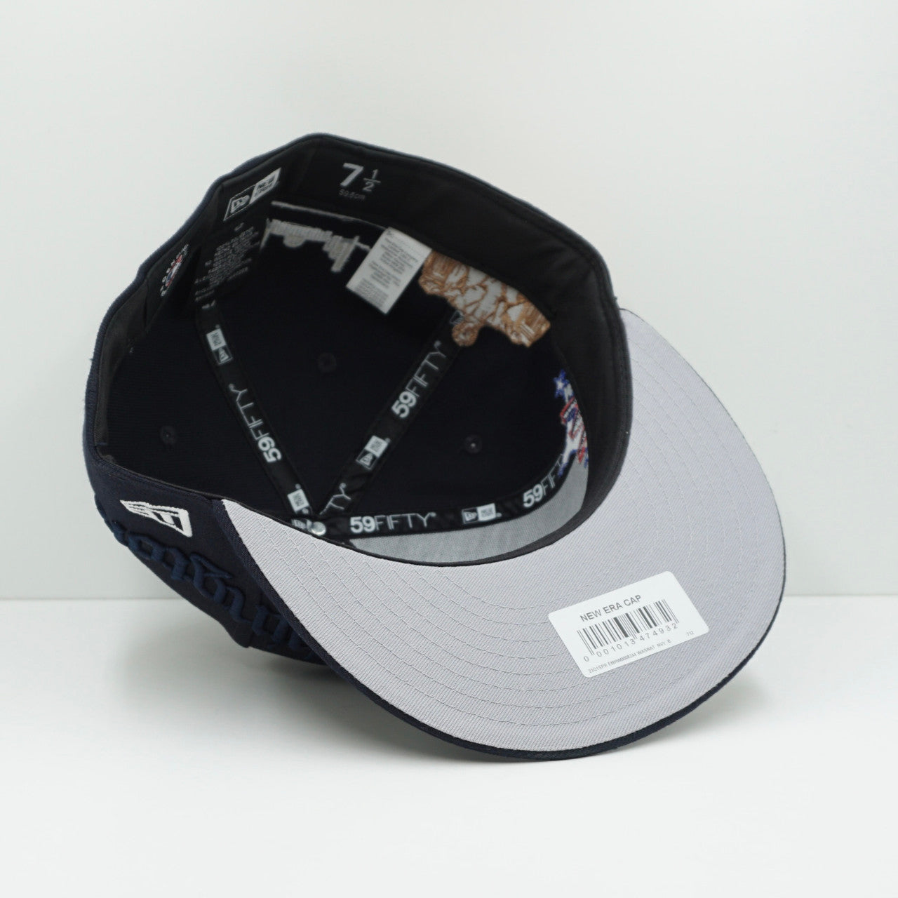 New Era Washington Nationals Script Navy/Red Fitted Cap