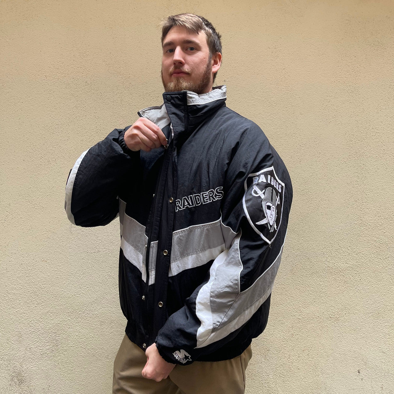 Raiders Starter Jacket Starter Raiders Pullover Jacket HOMAGE X