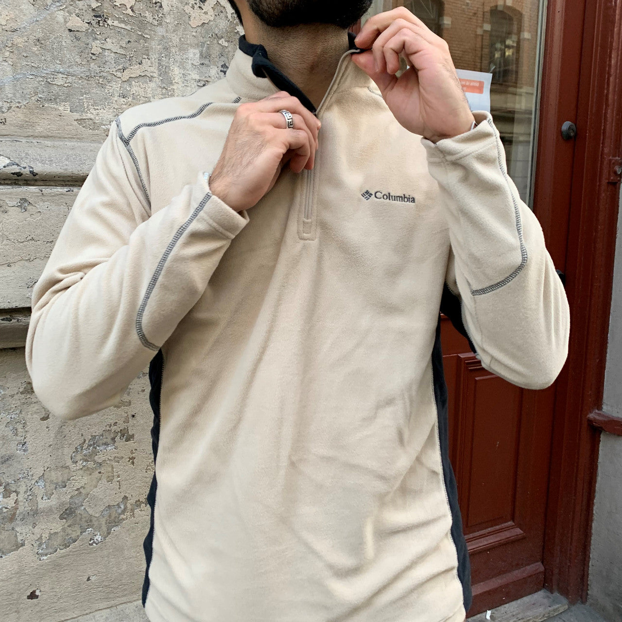 Columbia Klamath Range II Half Zip Beige