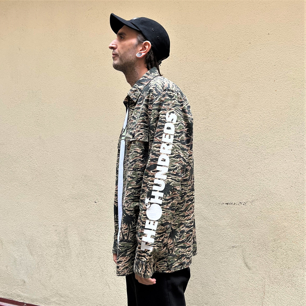 The Hundreds Tiger Camo Zip Up Overshirt