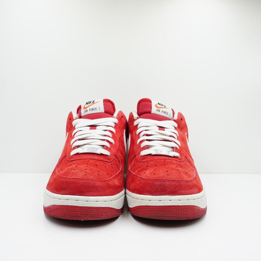 Nike Air Force 1 Low Suede Gym Red White