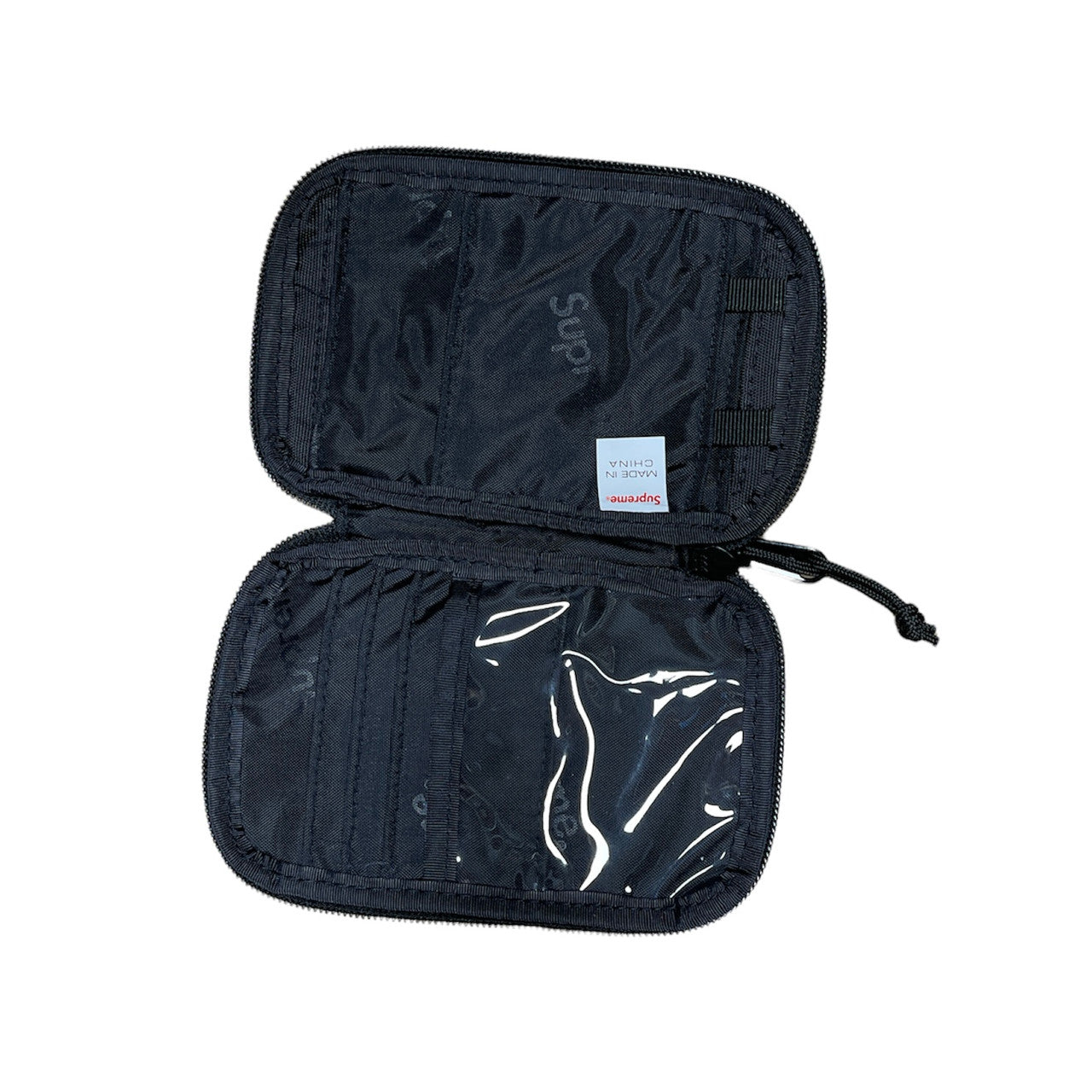 Supreme Small Zip Pouch Black Wallet