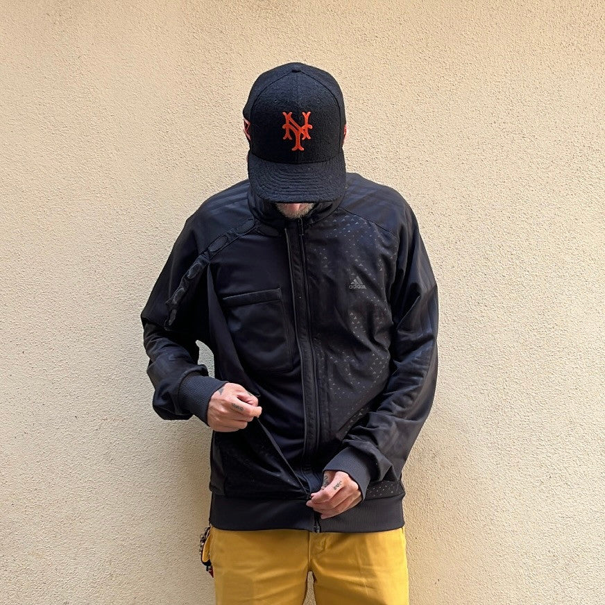Adidas Side Front Zip Black Track Jacket