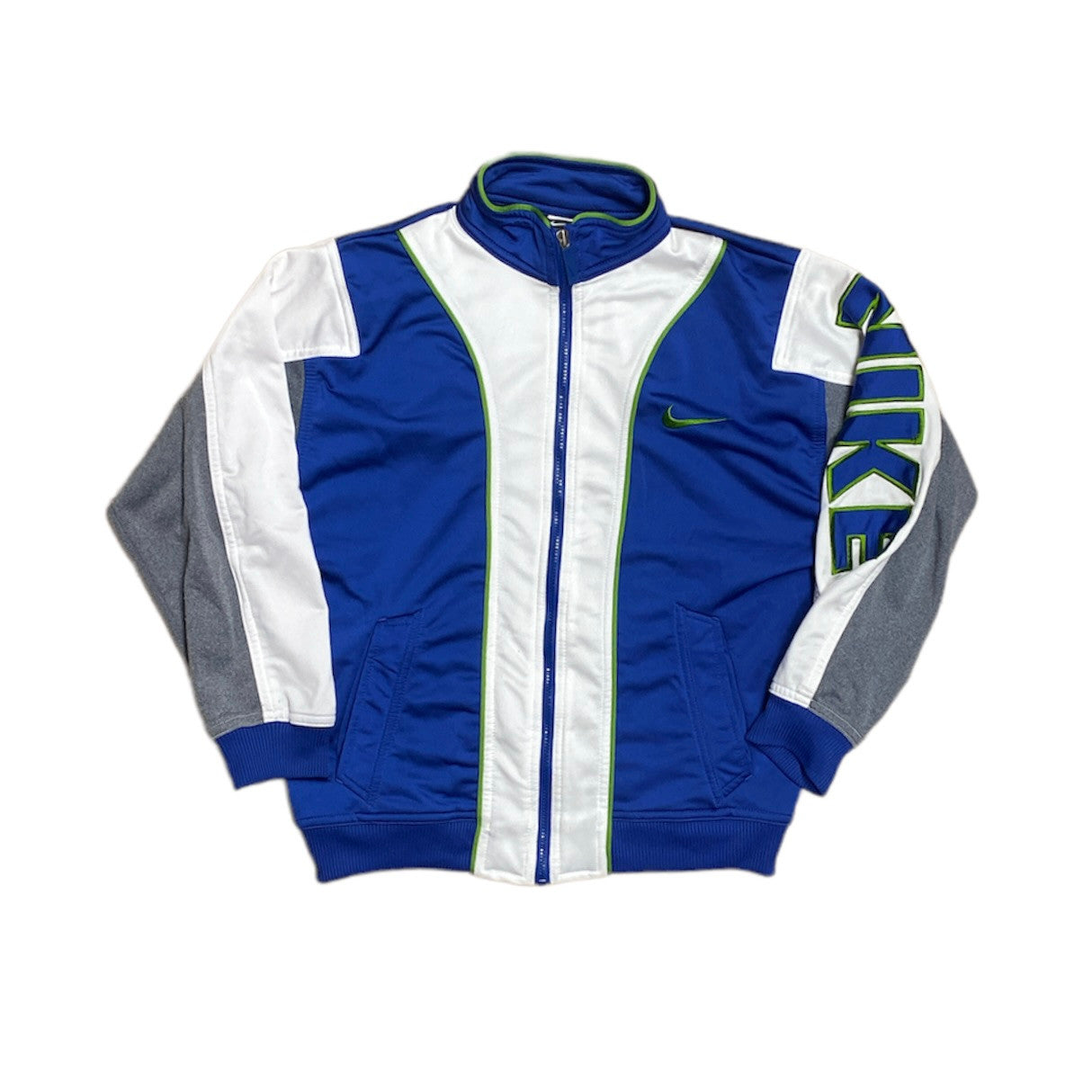 Vintage Nike Blue White Track Top (Youth)