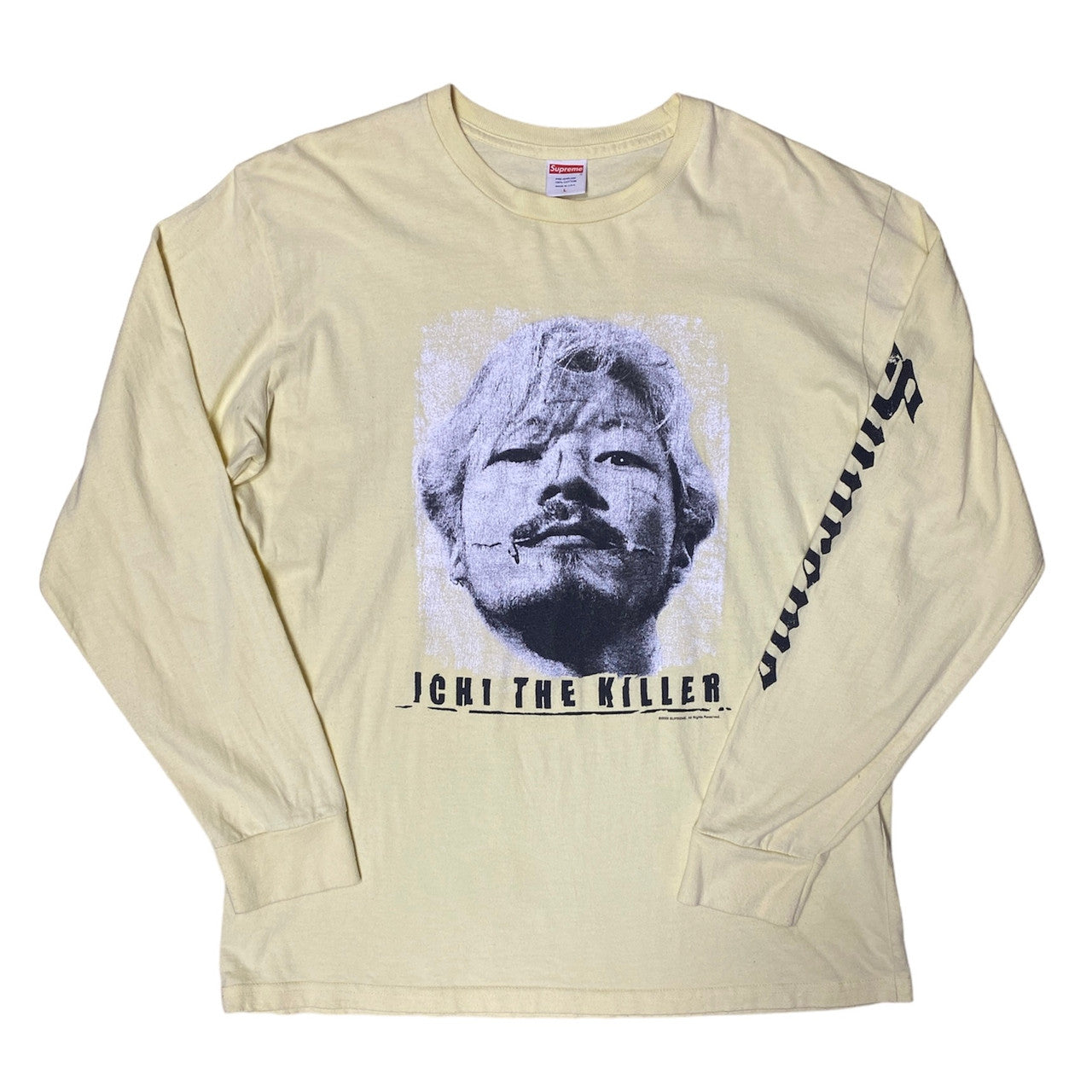 Supreme SS20 Ichi The Killer Pale Yellow Long Sleeve Tshirt