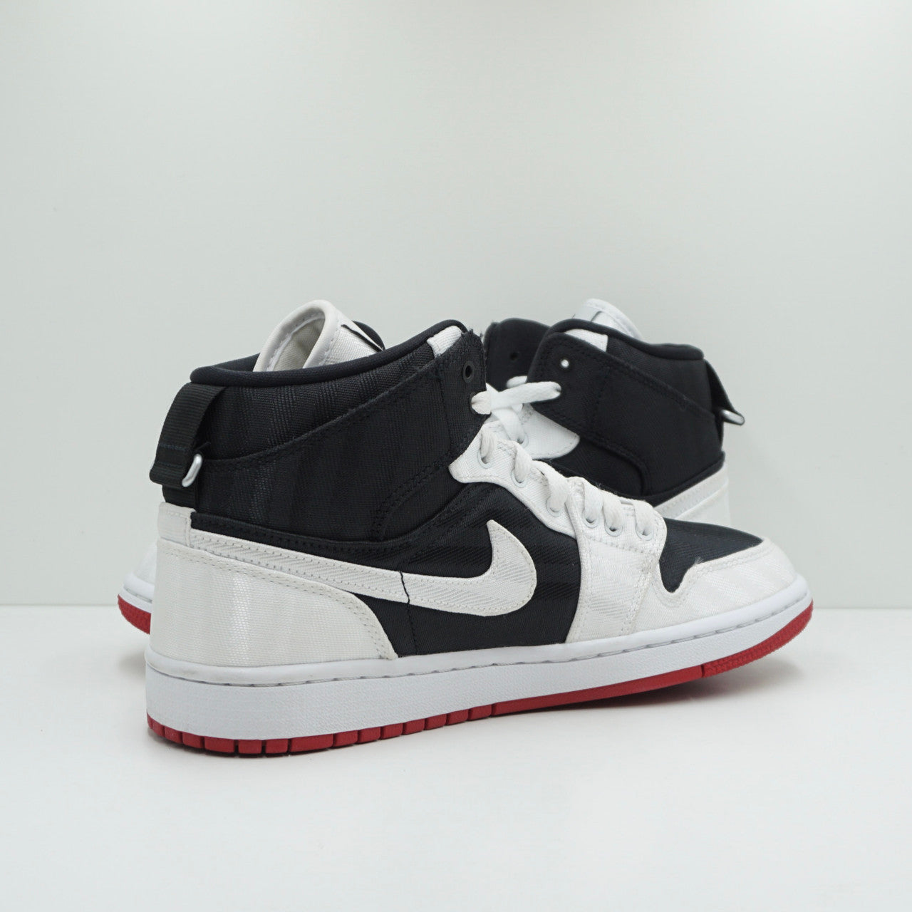 Jordan 1 Mid SE Utility Canvas White Black Gym Red (W)