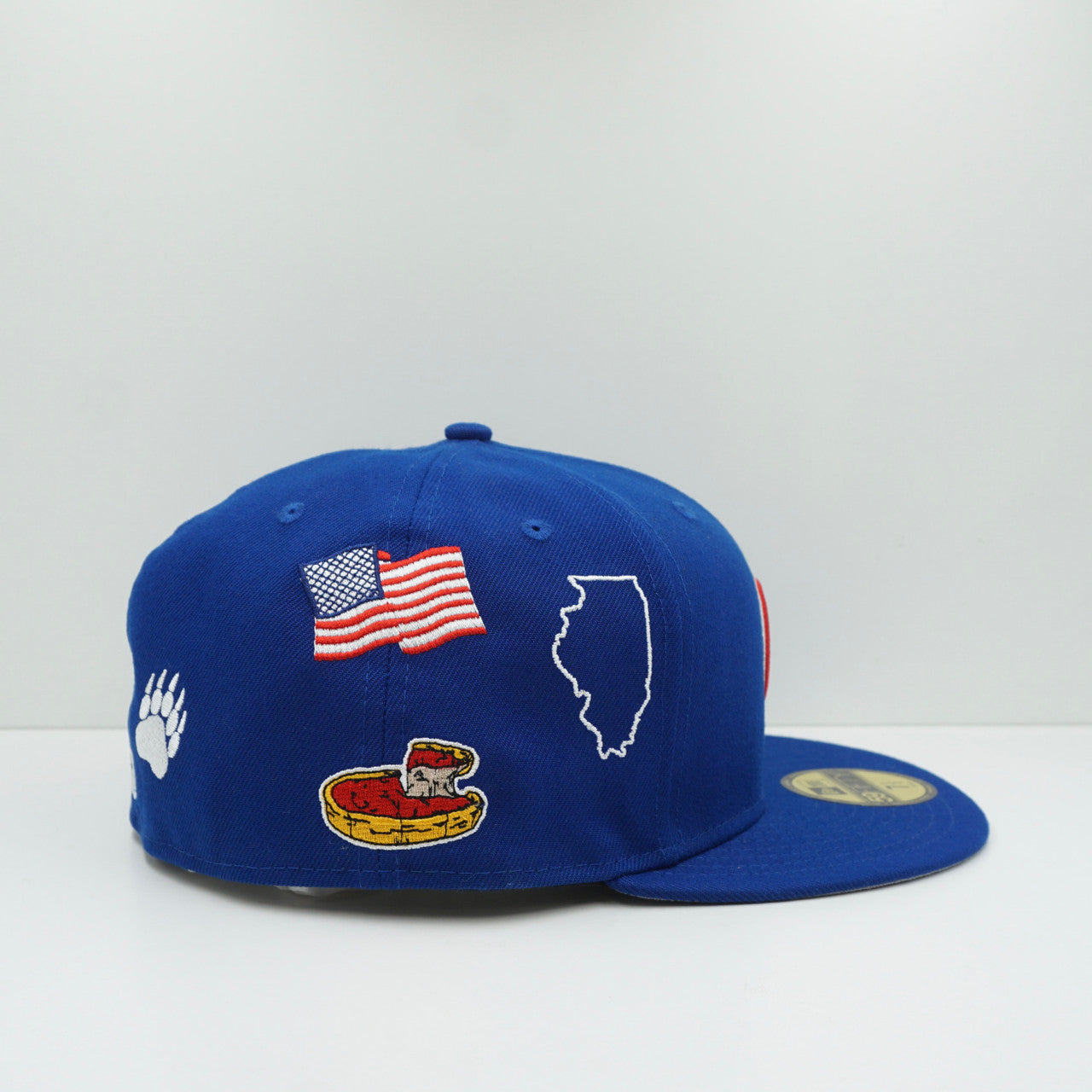 New Era Chicago Cubs Script Blue/Red Fitted Cap