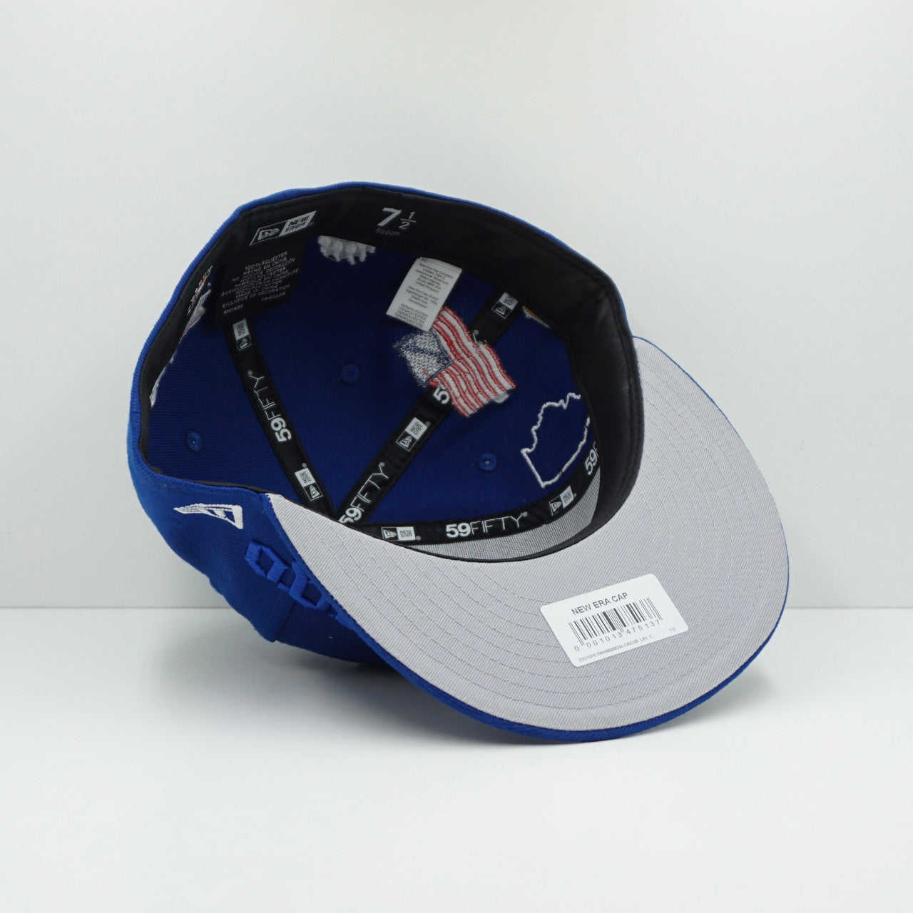 New Era Chicago Cubs Script Blue/Red Fitted Cap