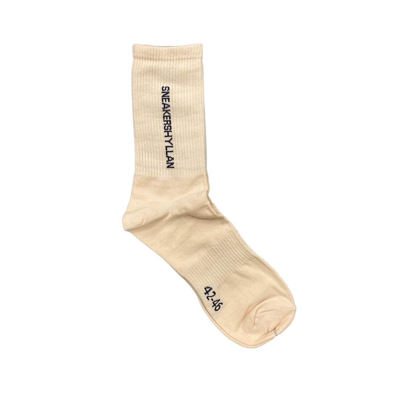 Sneakershyllan Beige Tube Socks