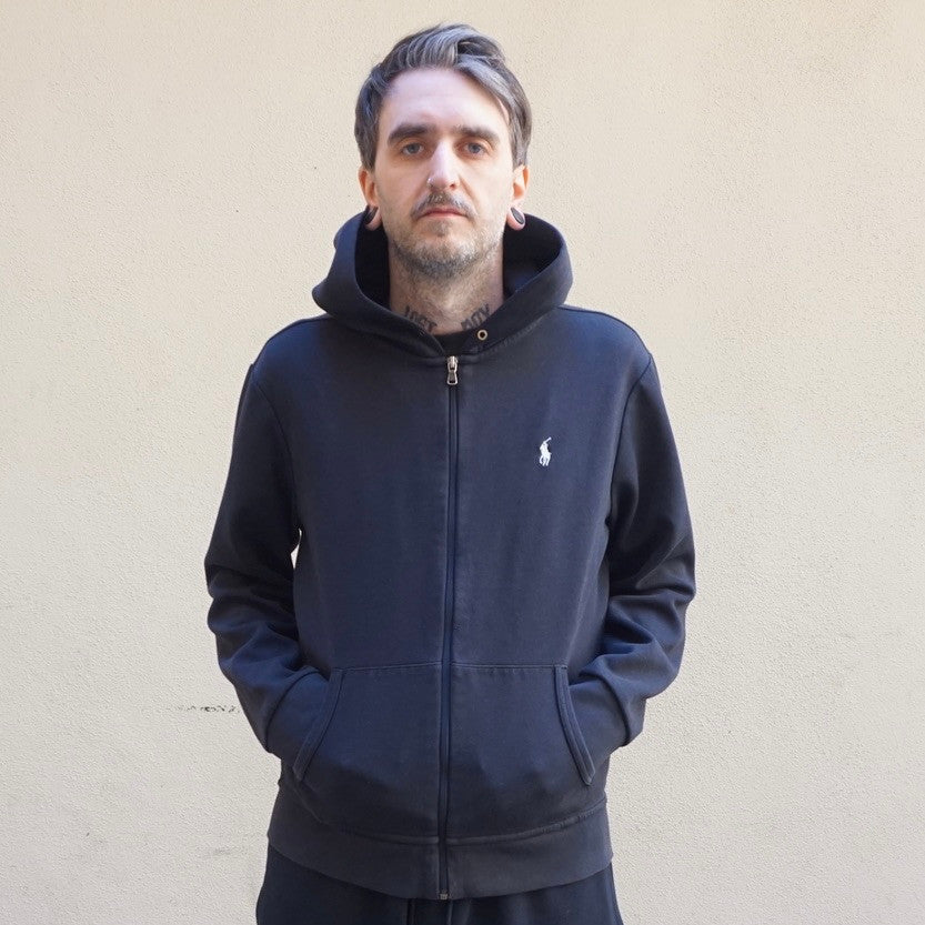 Polo by Ralph Lauren Black Zip Up Hoodie