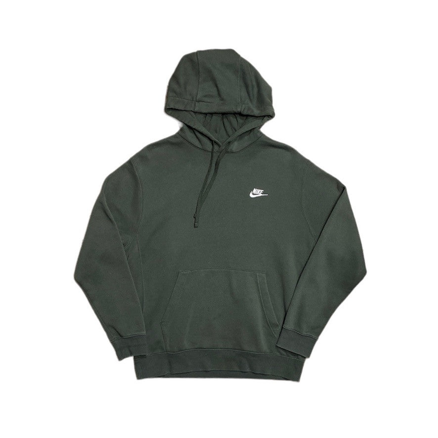 Nike Small Logo Green Hoodie