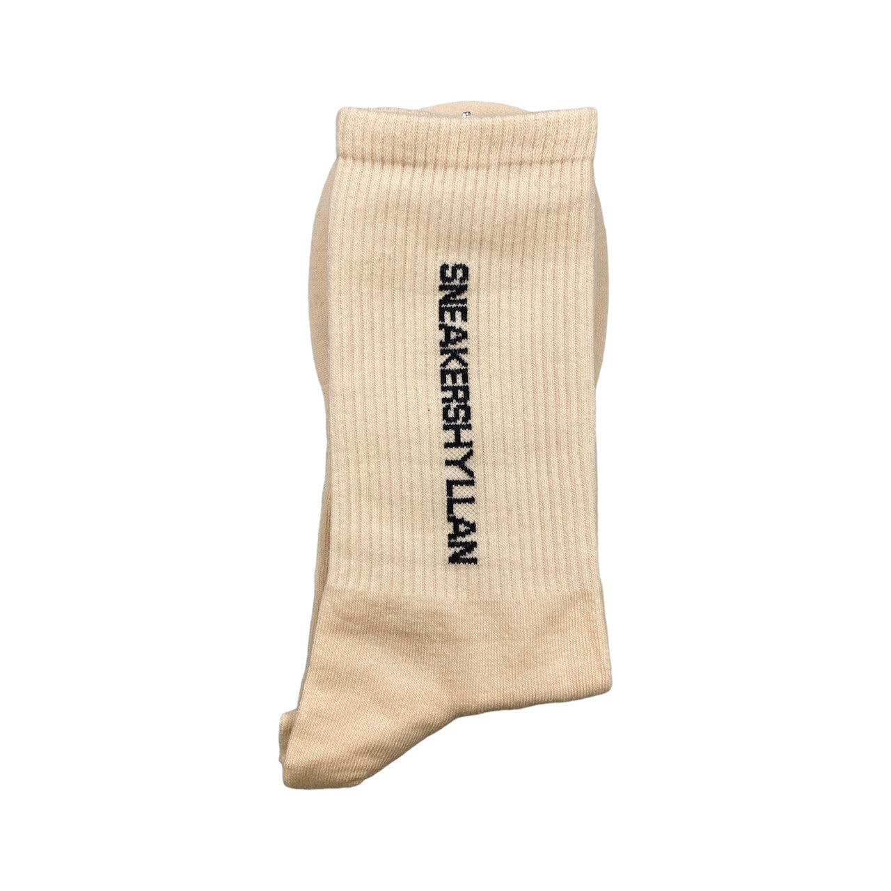 Sneakershyllan Beige Tube Socks