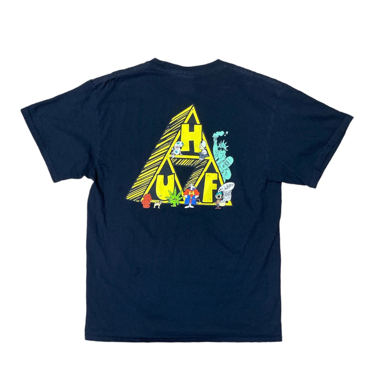 HUF Characters Black Tshirt