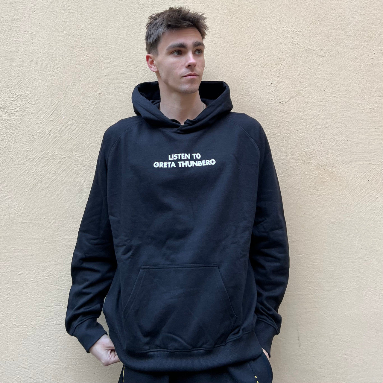 Listen To Greta Thunberg Black Hoodie