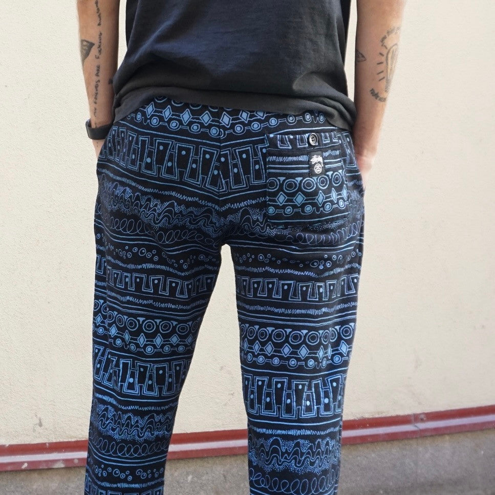 Stussy All Over Tribe Print Sweat Pants