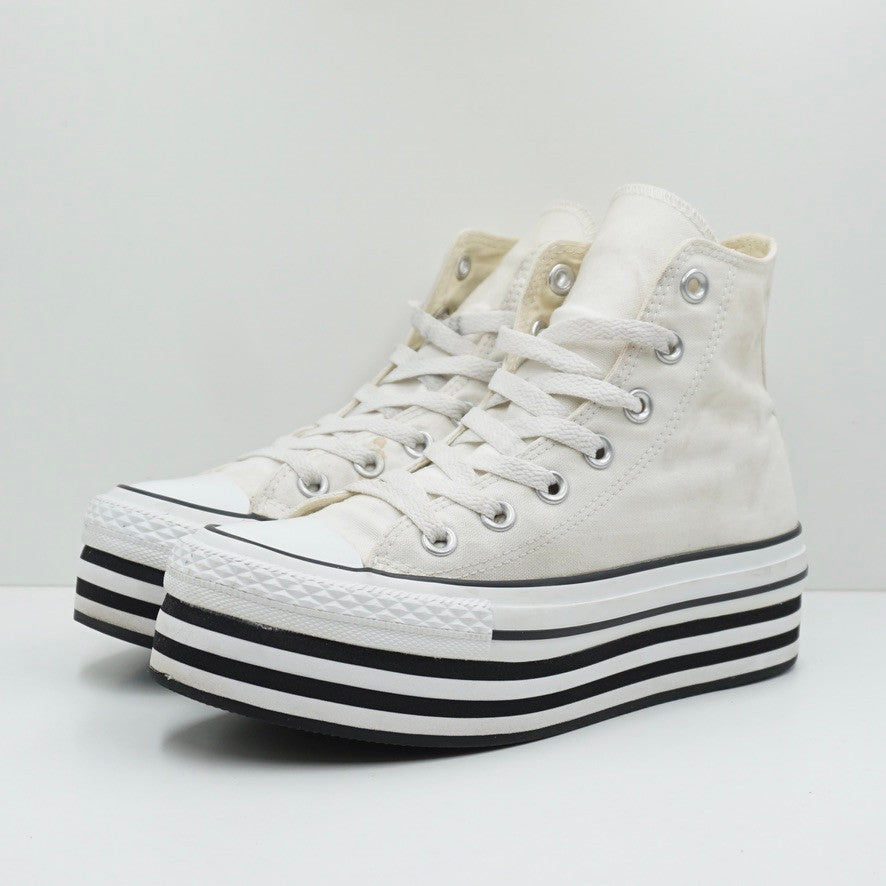 Converse CT White Black Stripe Platform