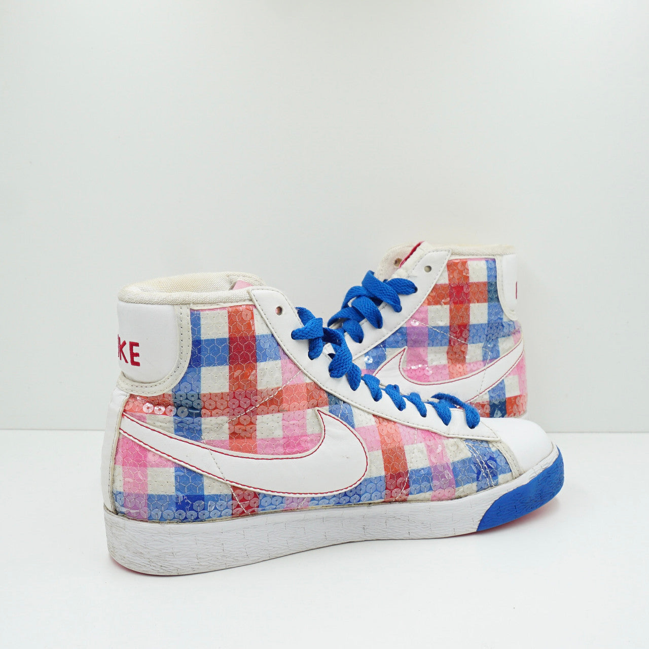Nike Blazer White Red Blue Sequin (W)