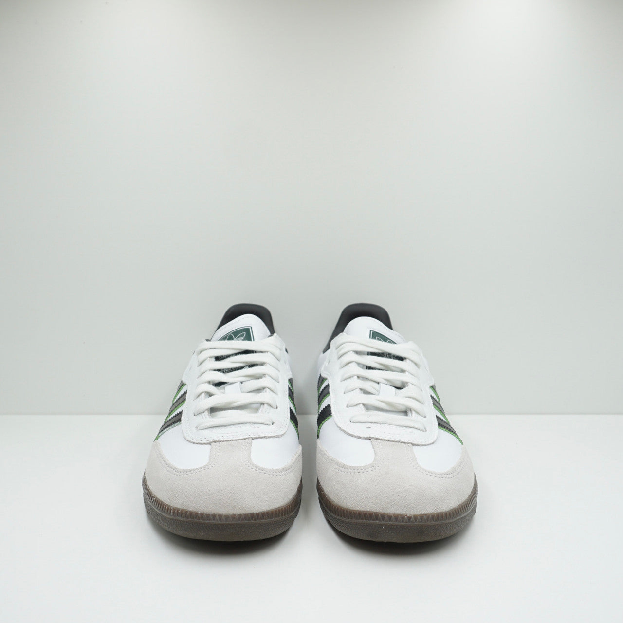Adidas Samba ADV White Collegiate Green REPAINTED